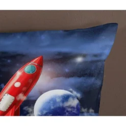 Pure Rocket Kinderdekbedovertrek Blauw