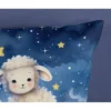 Pure Schattig Lammetje Kinderdekbedovertrek Blauw