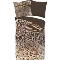 Pure Skins Dekbedovertrek Bruin-Lits-jumeaux (240 x 200/220 cm)