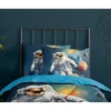 Pure Space Explorer Kinderdekbedovertrek Blauw