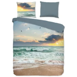 Pure Strand en Zee Dekbedovertrek Multi-Lits-jumeaux (240 x 200/220 cm)