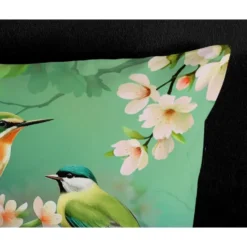 Pure Tropische Vogels Dekbedovertrek Groen-2-persoons (200 x 200/220 cm)
