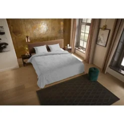 Pure Venlo Dekbedovertrek Grijs-2-persoons (200 x 200/220 cm)
