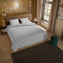 Pure Venlo Dekbedovertrek Grijs-2-persoons (200 x 200/220 cm)