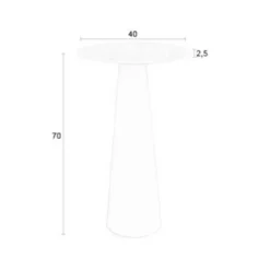 Puur - Gwen bijzettafel 70 cm - beige