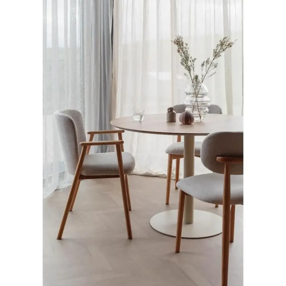 Puur - Kyle eettafel ø110 cm - naturel/beige