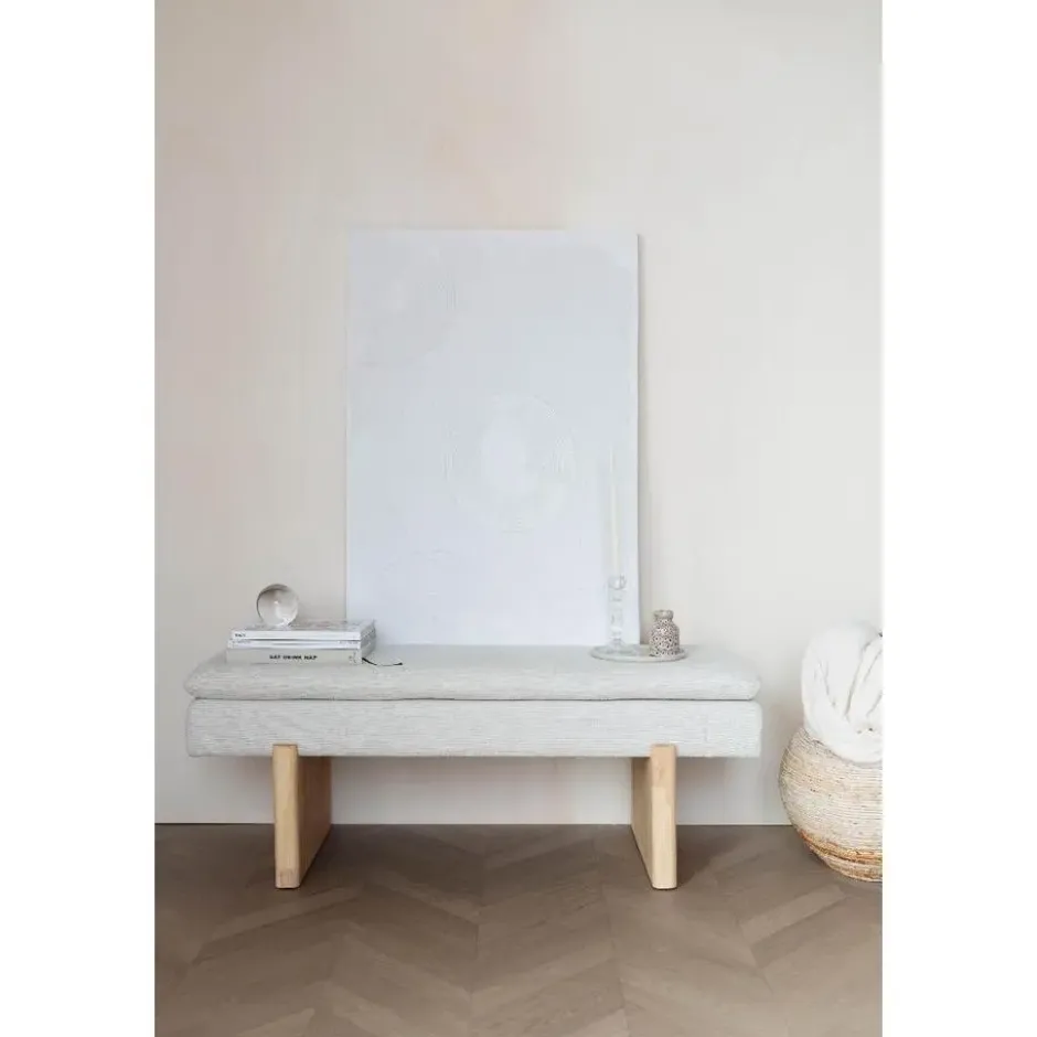 Puur - Preston bench - beige/hout