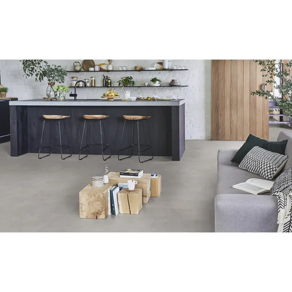 PVC vloer Klik Elegance - Concrete Anthracite - 2,253 m2