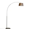 Qazqa booglamp arc_basic zilverkleurig e27