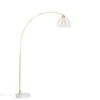 Qazqa booglamp arc goudkleurig e27