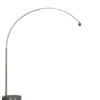 Qazqa booglamp arc zilverkleurig e27