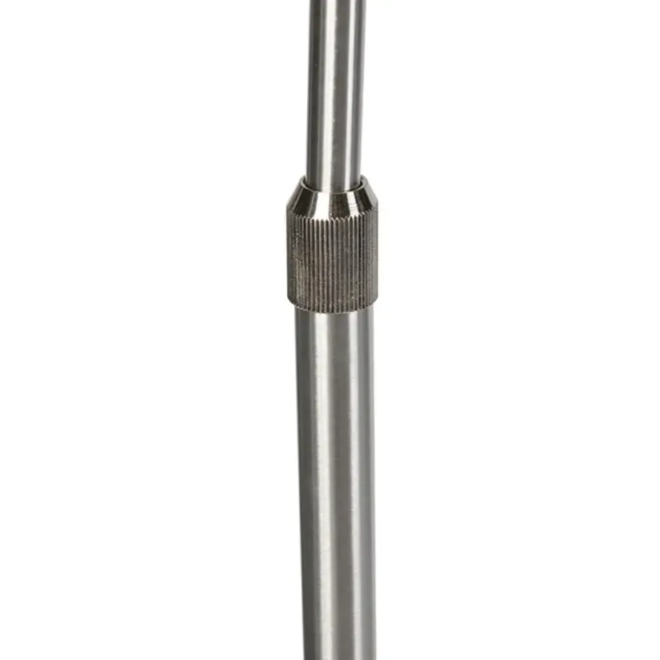 Qazqa booglamp arc zilverkleurig e27