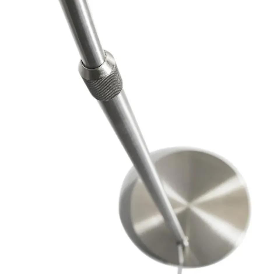 Qazqa booglamp arc zilverkleurig e27