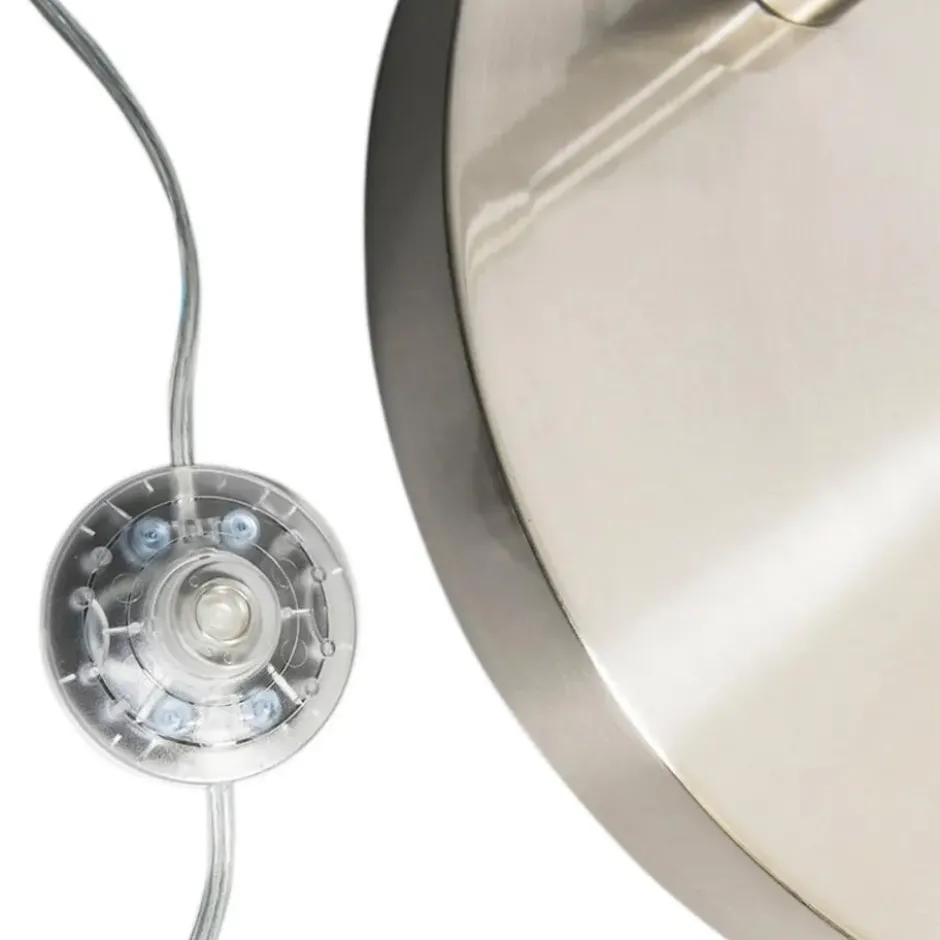 Qazqa booglamp arc zilverkleurig e27