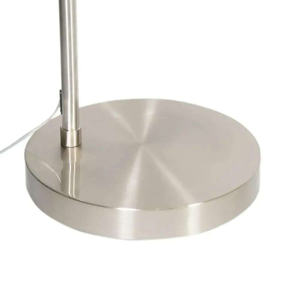 Qazqa booglamp arc zilverkleurig e27