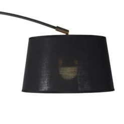 Qazqa booglamp arc zwart e27