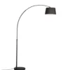 Qazqa booglamp arc zwart e27