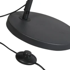 Qazqa booglamp arc zwart e27