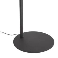Qazqa booglamp arlow zwart geïntegreerde led