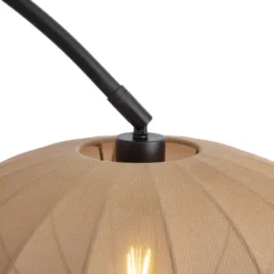 Qazqa booglamp bida zwart e27
