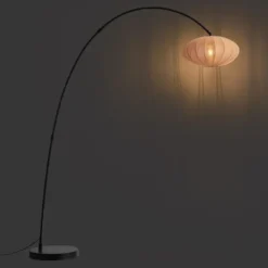 Qazqa booglamp bida zwart e27