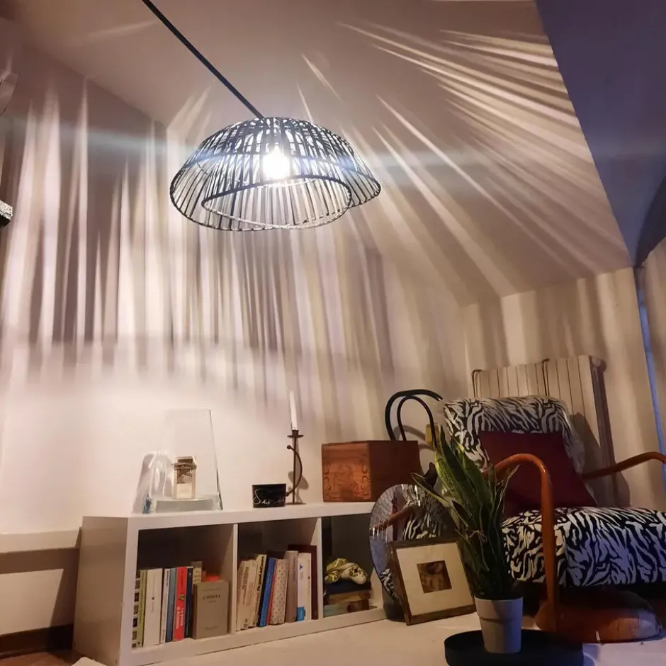 Qazqa booglamp pua zwart e27
