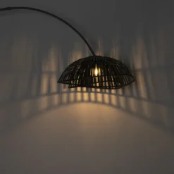 Qazqa booglamp pua zwart e27