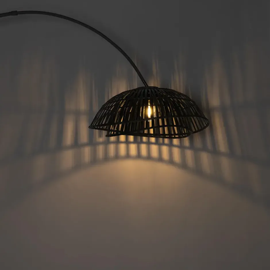 Qazqa booglamp pua zwart e27