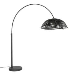 Qazqa booglamp pua zwart e27