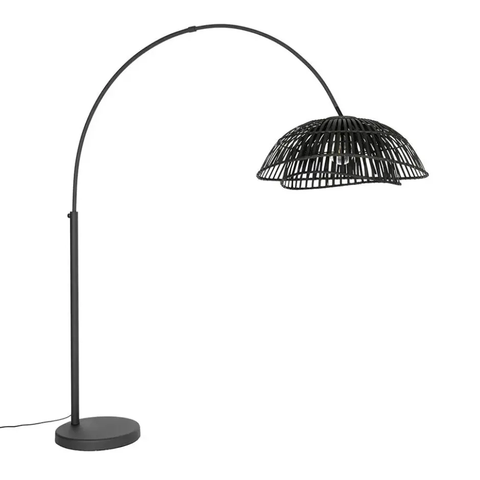 Qazqa booglamp pua zwart e27