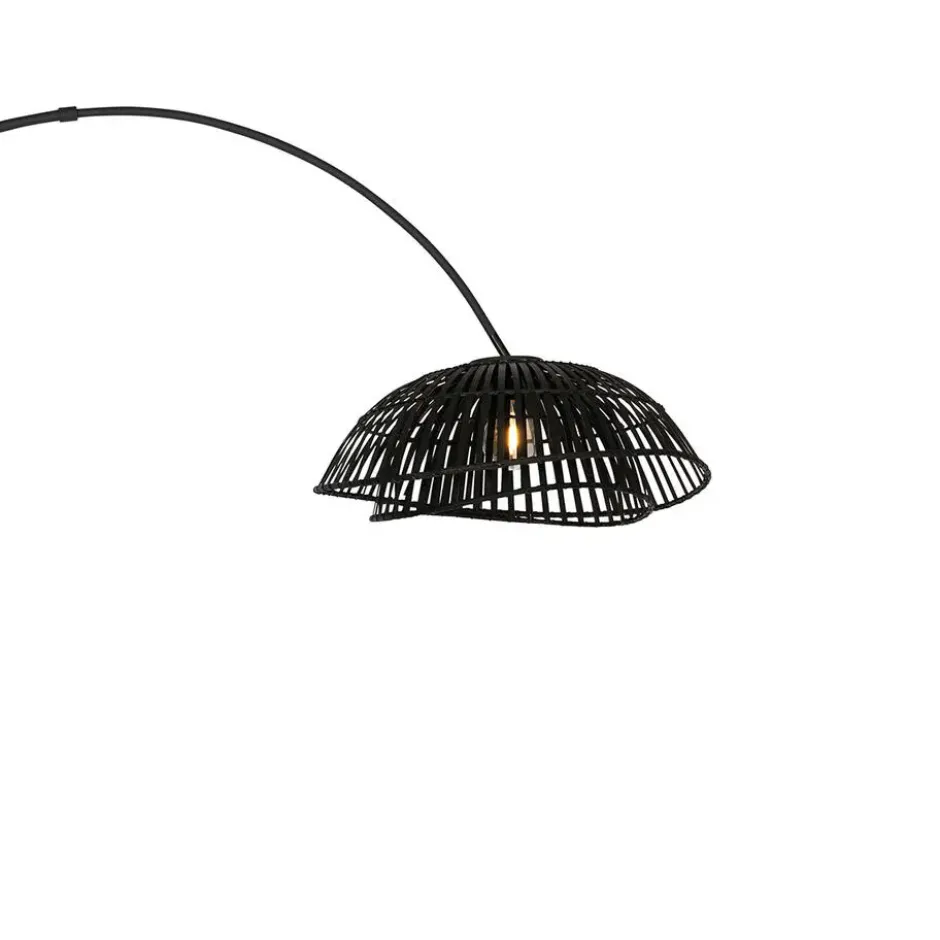 Qazqa booglamp pua zwart e27