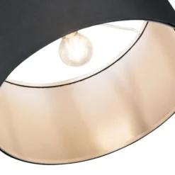 Qazqa booglamp vinossa zwart e27