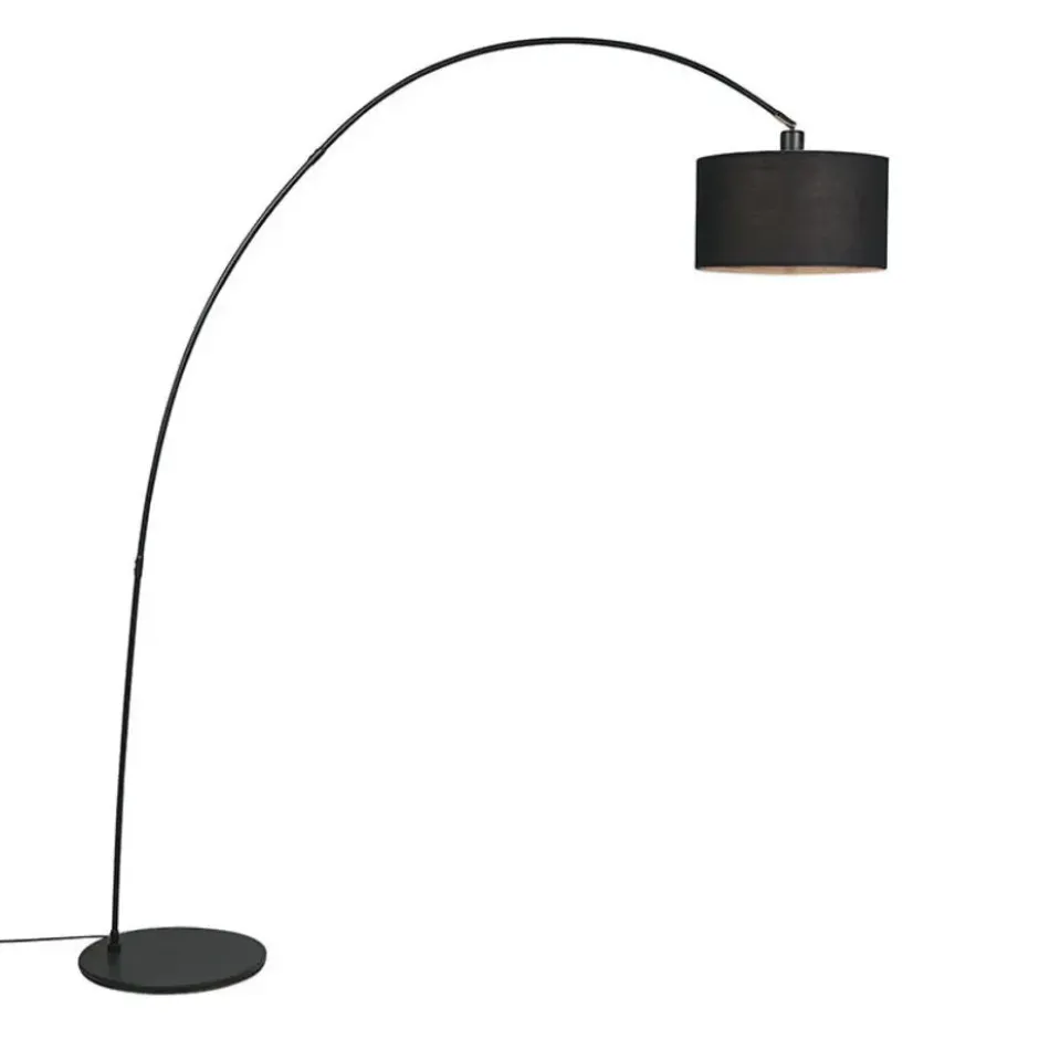 Qazqa booglamp vinossa zwart e27
