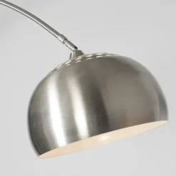 Qazqa booglamp xxl zilverkleurig e27