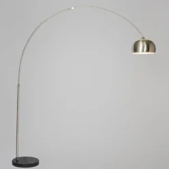 Qazqa booglamp xxl zilverkleurig e27