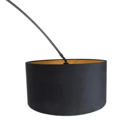 Qazqa booglamp xxl zwart e27
