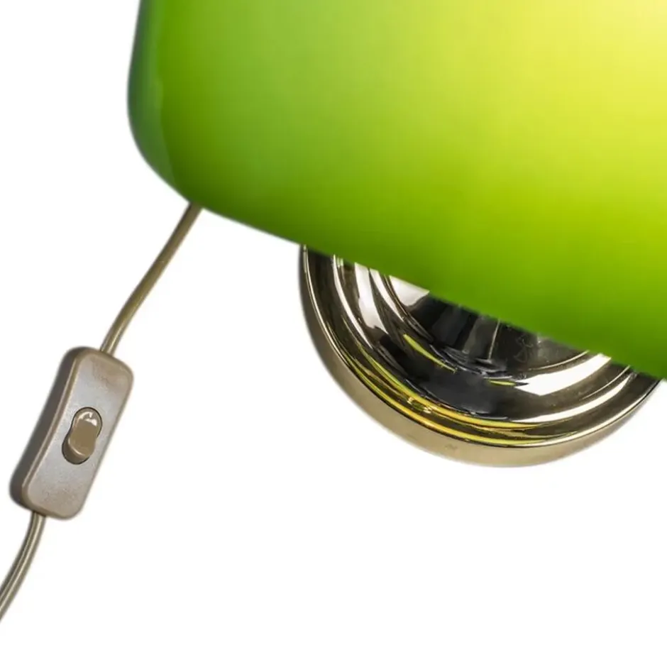 Qazqa bureaulamp banker groen e27