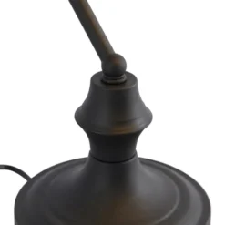 Qazqa bureaulamp banker zwart e27