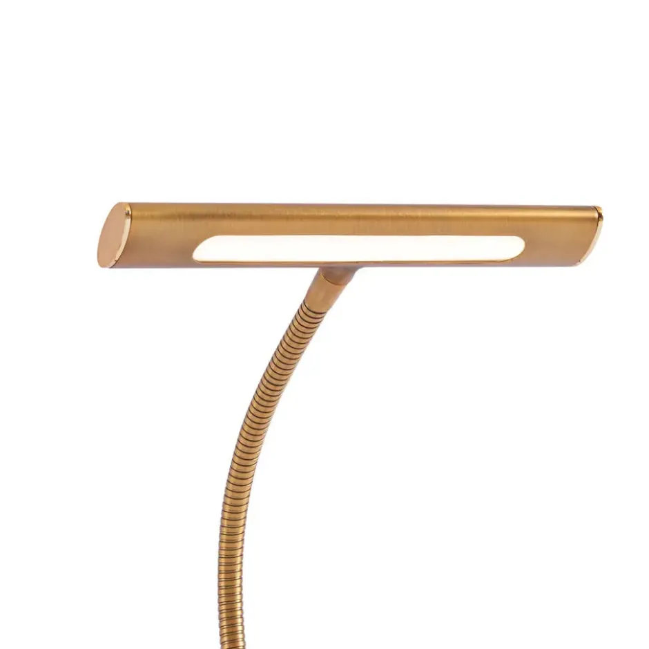 Qazqa bureaulamp tableau bronskleurig