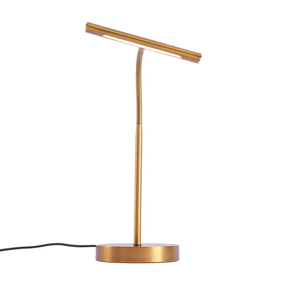 Qazqa bureaulamp tableau bronskleurig