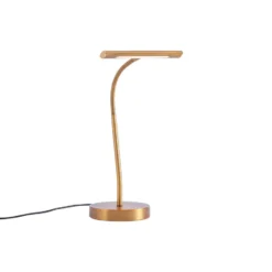 Qazqa bureaulamp tableau bronskleurig
