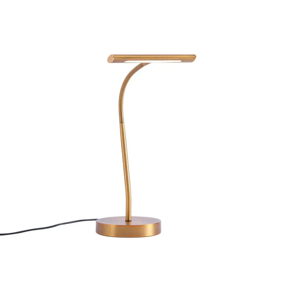 Qazqa bureaulamp tableau bronskleurig