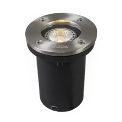 Qazqa grondspot basic zilverkleurig gu10