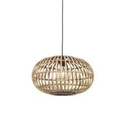 Qazqa hanglamp amira beige e27