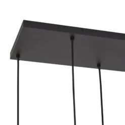 Qazqa hanglamp ana zwart e27