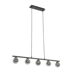 Qazqa hanglamp athens zwart g9