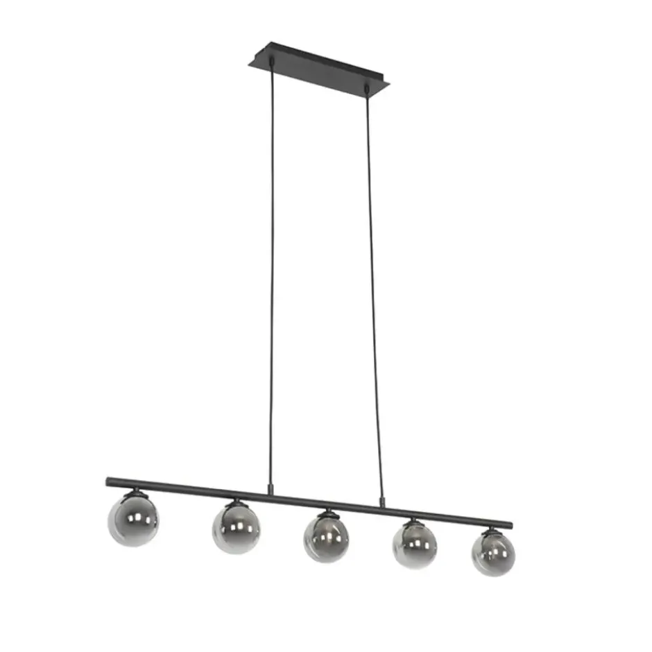 Qazqa hanglamp athens zwart g9