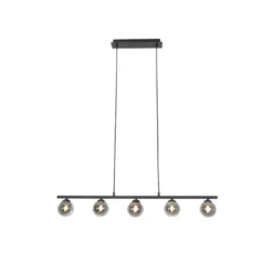 Qazqa hanglamp athens zwart g9