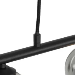 Qazqa hanglamp athens zwart g9