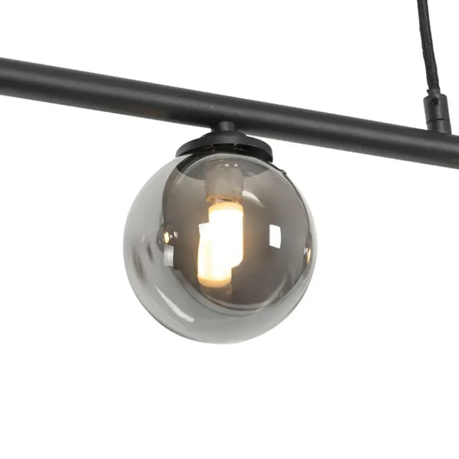 Qazqa hanglamp athens zwart g9